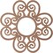 Ekena Millwork Cohen Wood Fretwork Pierced Ceiling Medallion, Wood (Paint Grade), 22"OD x 7 1/2"ID x 3/8"T CMWP22X22X0375COMF - alternate 3